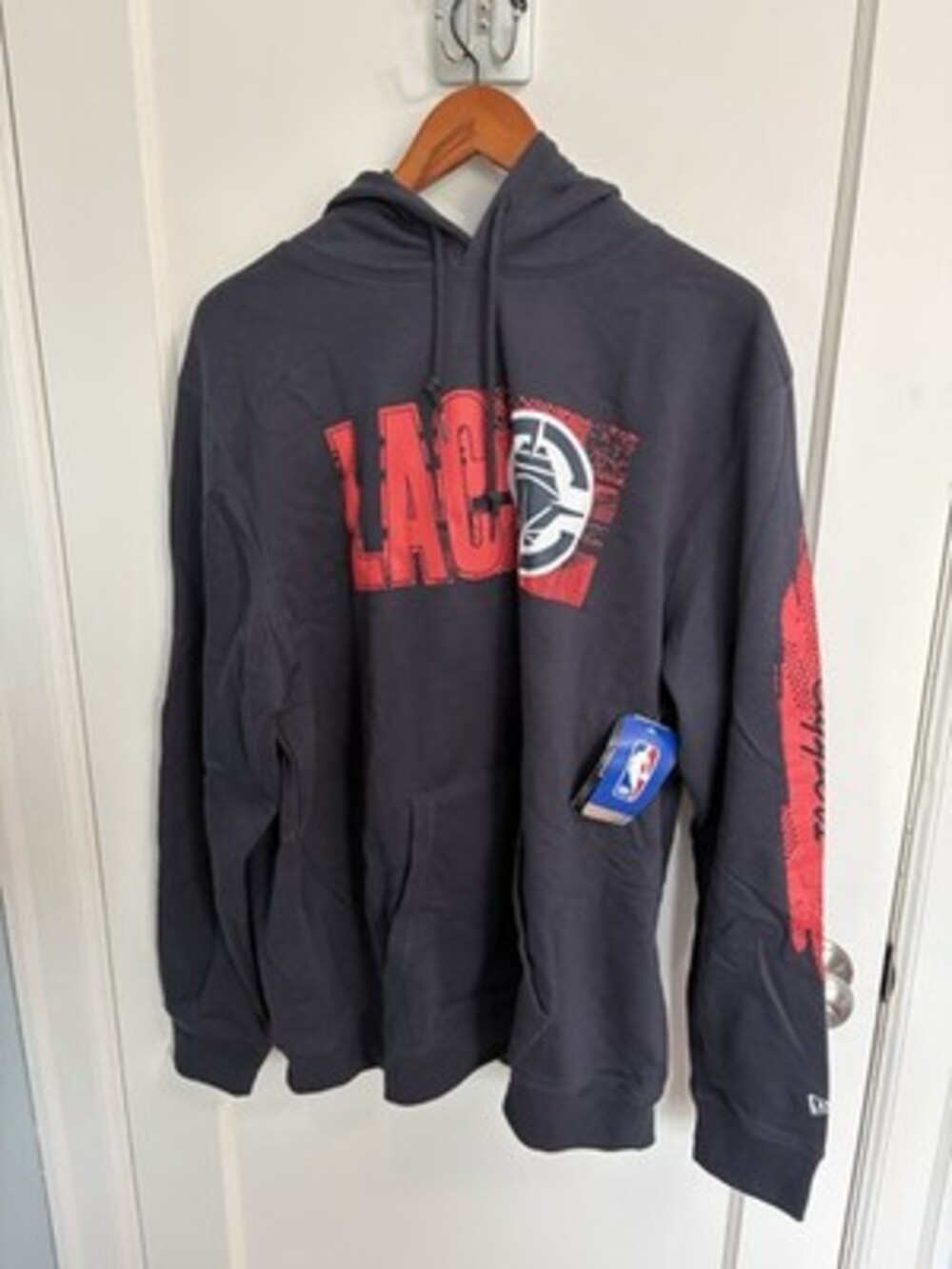 New Era LA Clippers NBA Hoodie Men's XL Navy Red Graphic NWT Pullover $74